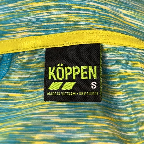 Koppen Women's Blue and Green Zip Up Jacket size small - Picture 3 of 12